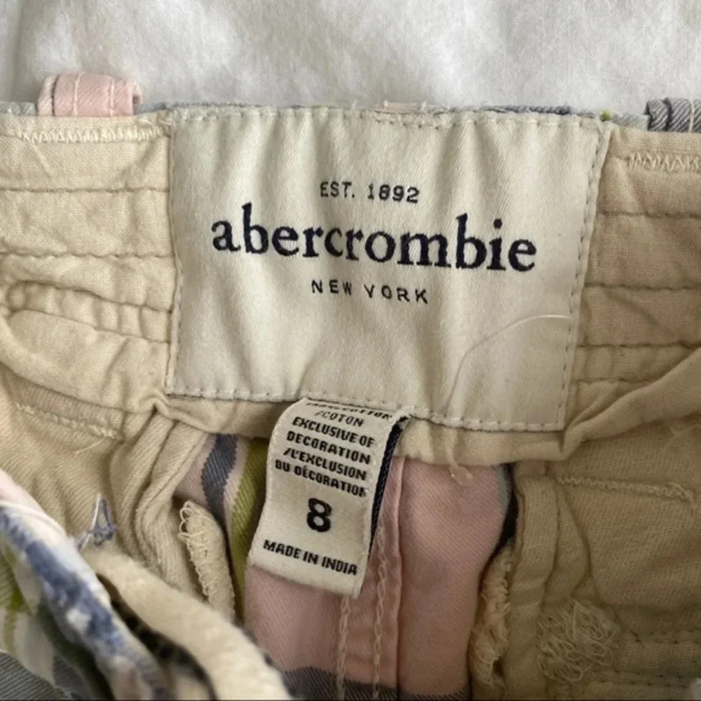 Short cargo 8T Abercrombie kids white boy vintage